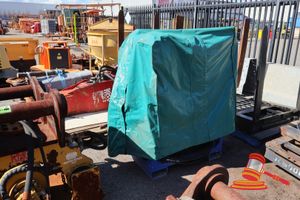 54 · 1 X FRANKLIN OFFSHORE HYDRAULIC POWER UNIT, BLUE FRAME MOUNTED, TARE 355KG, NETT 195KG, GROSS 550KG, ID: GVA-PEQ-1 / 104-000, UNTESTED