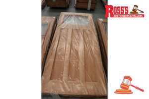 422 · TIMBER DOOR WITH PANEL (NO GLASS), CODE: ED 84, 2040 x 870 x 40mm