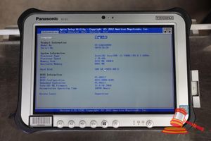 11 · PANASONIC FZ-G1 TOUGHPAD, INTEL CORE i5 7300U 2.60GHZ CPU, 8GB RAM, 500GB SSD / NO OS, 10890 HOURS, SN:9ATSC70178 / AN:ITT25635, UNTESTED ( NO CHARGER / SOME MARKS)