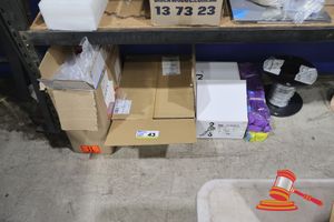 43 · 1 X EMERGENCY EYE WASH STATION BOX, 1 X UNIVERSAL REFILL SPILL KIT, POSS INCOMPLETE, HOIST AND ASSORTED STRAPS AND METAL WIRE