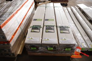 Perma Timber Quickboard Ceiling/Wall Lining - Pvc Crown Profile / Vj Profile (Reversible). Semi Gloss Antique White Finish. Easy Instal, Maintenance Free. Size 300 X 2700 X 10mm. 2 Boards Per Pack X 7 Packs (Approx 11.3m2). Unused. Note: Not Suitable For Use In Direct Sunlight Or Strong Reflective Light