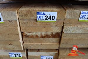 240 · 6x LENGTHS OF NON-STRUCTURAL, UNTREATED PINE TIMBER, APPROX 190 x 45mm x 2.4m