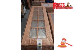 Timber Door With 10x Glass Panels, Code: Kj 20, 2040 X 720 X 40mm