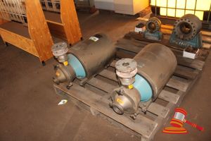 2 X Trash Pumps. Lkm Kolding - Mr 185s 4 Bar/25²/H. Stainless Steel. Unused. Approx Diam400 X 700mm