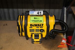 41 · Dewalt DCC018 battery operated Air inflator, comes with 18v 12AH battery DCB548