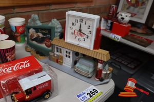 269 · VINTAGE COCA-COLA CLOCK, UNTESTED