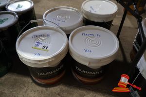 4 X Taubmans Professional Exterior Matt Paint, White, 15l, Water Based