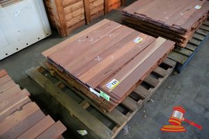131 · PACK OF JARRAH DECKING FEATURE, 108 LM, 086 x 019, 9.82M2 WITH 9.5mm GAP (PACK NO: 320026242) TRANSPORT DIMS PACK SIZE L900 x W520 x H450,