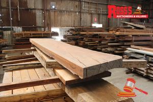Jar236 - Jarrah Feature And Better Grade 480-600x70mm @2.7m - Rough Sawn Slab
