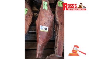 97 · JARRAH OFF CUT BURL, L700mm x W190mm x D150mm, APPROX