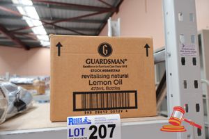 12x Bottles Of Guardsman Revitalising Natural Lemon Oil, 473ml