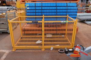 30 · DOUBLE PALLET YELLOW CAGE APPROX DIMENSIONS 2410mm L x 1050mm W x 2130mm H