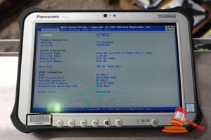 Panasonic Fz-G1 Toughpad, Intel Core I5 7300u 2.60ghz Cpu, 8gb Ram, 500gb Ssd / No Os, 7730 Hours, Sn:9atsc69807 / An:Itt25667, Untested ( No Charger / Some Marks)