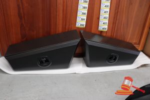 338 · PAIR OF TAPERED UNDER TRAY TOOL BOX, 700mm R&L, ALUMINIUM MATTE BLACK