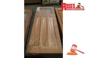 TIMBER DOOR WITH PANEL (NO GLASS), CODE: ED 58, 2040 x 820 x 40mm