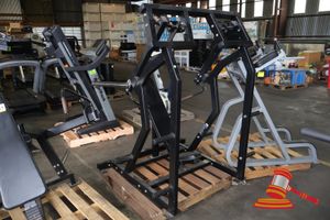 16 · 1 X ISO-LATERAL PLATE SHOULDER PRESS MACHINE, APPROX; 1.5M W X 1.4M L X 1.9M H, SOME MARKS, ON PALLET