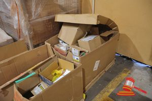 49 · 1 X SANDED SD7H15, BOXED, 1 X FLOWMEC FLOWMETER WRAPPED, ASSORTED NUTS, BOLTS, D SHACKLES AND VALVES OF ASSORTED SIZES, ON A PALLET (S44#4974647896/1, DR# 1683)