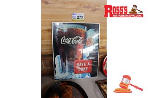 VINTAGE COCA-COLA SPITE BOY FRAMED POSTER