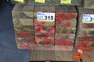 315 · 18x LENGTHS OF NON-STRUCTURAL, H4 TREATED PINE TIMBER, APPROX 120 x 45mm x 3m