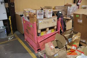Assorted Cat Equipment Includes, Kit Gaskets, Windscreen, Panels,Siemen Circuit Breakers, Valve Block And Other Goods In A Metal Stillage (B3776975) Please Note: Crate Not Included