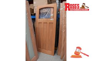 Timber Door With Panel (No Glass), Code: Ed 84, 2040 X 870 X 40mm