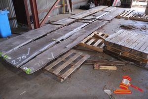Live Edge Jarrah Slab, 7.6 X 370/670 X 60