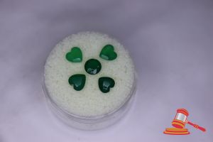 13 · GREEN ONYX, HEART CUT, 1.8 CTS