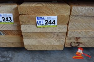 244 · 6x LENGTHS OF NON-STRUCTURAL, UNTREATED PINE TIMBER, APPROX 190 x 45mm x 2.4m
