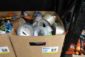57 · BOX OF ASSORTED TAPE