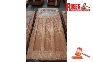 418 · TIMBER DOOR WITH PANEL (NO GLASS), CODE: ED 84, 2040 x 870 x 40mm