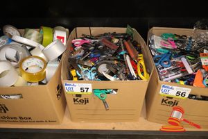 57 · BOX OF ASSORTED SURRENDERED ITEMS. NO INSPECTION
