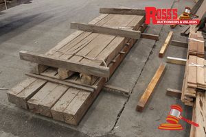 18 · MAR 203 - MARRI FEATURE TO STANDARD AND BETTER GRADE 120-125x120-125mm ROUGH SAWN POSTS - 6 @ 2.6m + 6 @ 3.2m