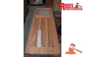 Timber Door With Panel (No Glass), Code: Ed 84, 2040 X 820 X 40mm