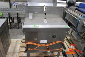 35 · SCHAD PORTABLE MEAT LOOPER MACHINE. 3 PHASE (PLUG). STAINLESS STEEL. 3 WHEELS. (UNTESTED)