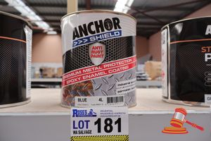 181 · ANCHOR SHEILD PREMIUM METAL PROTECTION EPOXY ENAMEL COATING, BLUE, 4L