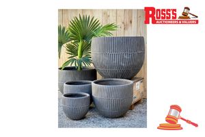 35 · Matching set of 3 Dark Grey Planters - Sizes: 20 x 20 cm, 27 x 26 cm, 35 x 34 cm, RRP $190 Create a stylish designer display from the Base Egg Planter range, featuring a egg-shaped round planter with a smooth finish, this range brings a clean, contemporary look to homes, patios, courtyards, entryways and landscaped spaces. Constructed from lightweight fibreglass-clay construction, it combines practical lightweight handling with a premium look. It is designed for indoor and outdoor use, UV resist