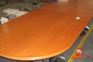 Boardroom Table Oval Shape, Chrome Steel Legs, 3350mm X 1200mm Approx
