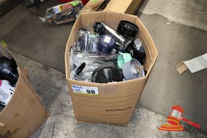 98 · BOX OF ASSORTED BLENDER PARTS
