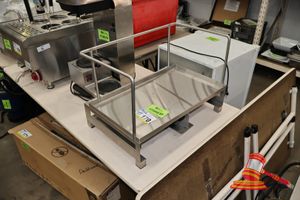 Stainless Steel Open Display Case, Approx; 400mm D X 580mm W X 360mm H, Some Marks