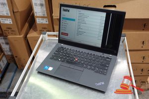 51 · LENOVO T14S, 14 INCH TOUCH NOTEBOOK, INTEL CORE i5 1135G7 2.40GHZ, 16GB RAM, DAMAGED/CRACKED SCREEN, 256GB SSD / NO OS, SN: PC2L923K / AN: ITT37789, UNTESTED (SOME MARKS / NO CHARGER )