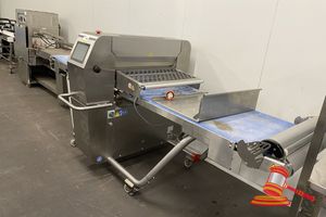 144 · 2020 RONDO AUTO PASTRY SHEETER. MODEL SSH 7907 HAO. MOBILE. STAINLESS STEEL. 3 PHASE (PLUG). APPROX 3500 X 1400 X H1400MM. CONVEYOR BELT WIDTH APPROX 715MM