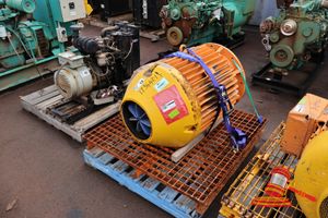 Electric Motor, 132kw, 50hz, Rpm1485, S/N: 68323, Plate Partially Visible, Approx 1.2m W X 760mm H X 840mm D, Untested (Some Marks), On A Pallet (Ref:Ols7495757#1)