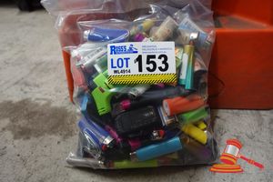 153 · BAG OF APPROX 100 LIGHTERS