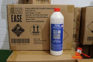 290 · 2x BOXES OF CLEAN EASY HEAVY DUTY DRAIN CLEANER, 1L, 20x BOTTLES TOTAL