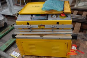 116 · EXTERNAL VACUUM PACKING MACHINE, DZQ-400TE, YELLOW, APPROX 500MM W X 370MM D X 390MM H, POSS UNUSED, UNTESTED, SEALED