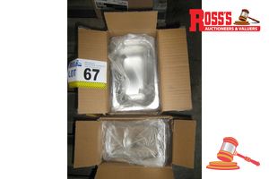 6 X Gastronorm Trays, 100mm Deep 1/9 With Lids