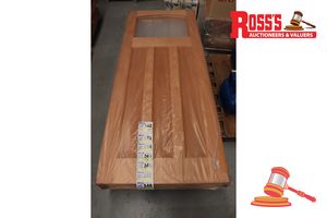 Timber Door With Panel (No Glass), Code: Ed 84, 2040 X 870 X 40mm