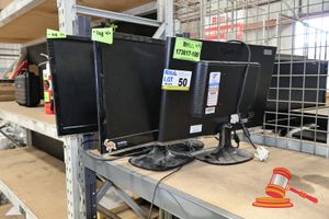 50 · 4 X VIEWSONIC LCD COMPUTER MONITORS, (2 X 24 INCH, 2 X 22 INCH), SOME SCRATCHES/MARKS, UNTESTED (NO CABLES INCLUDED)