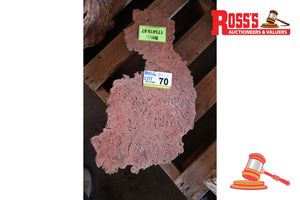 70 · JARRAH BURL/COOKIE, L600mm x W200/300mm x D50/60mm x QTY 1, APPROX SIZES