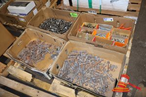 Pallet of Mixed SS Bolts, Nuts and Unused Ramset Fixings